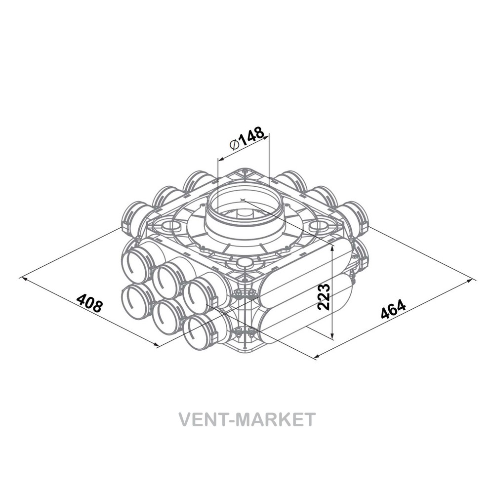 Колектор Вентс Флексівент 1051160/63x18