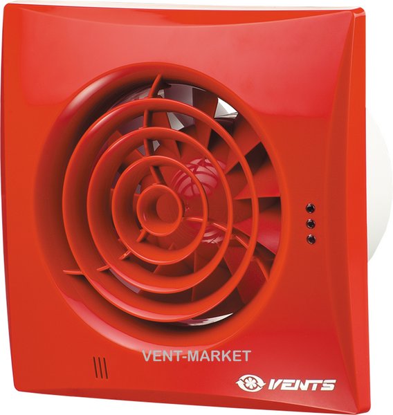 Вытяжной вентилятор Вентс Квайт 125 красный