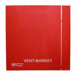 Вытяжной вентилятор Soler&Palau SILENT-200 CZ RED DESIGN 4C