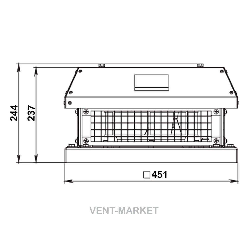 Крышный вентилятор Вентс ВКГ 2Е 250