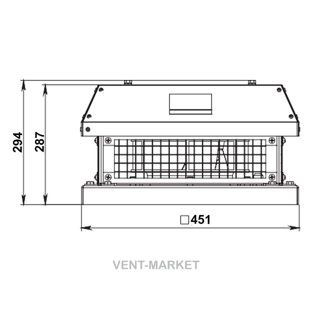 Крышный вентилятор Вентс ВКГ 4Д 310