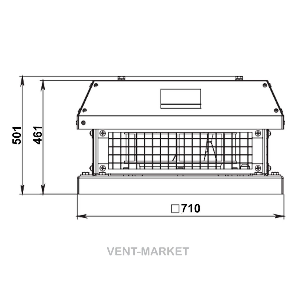 Крышный вентилятор Вентс ВКГ 6Е 500