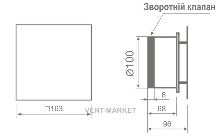 Вытяжной вентилятор MB Ventilatoren MMP 100 FT W GL